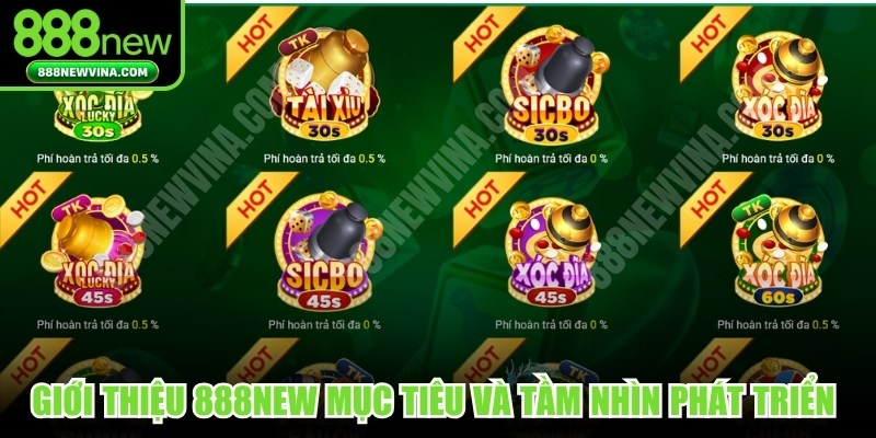 Giới thiệu 888NEW mục tiêu và tầm nhìn phát triển bền vững nhất