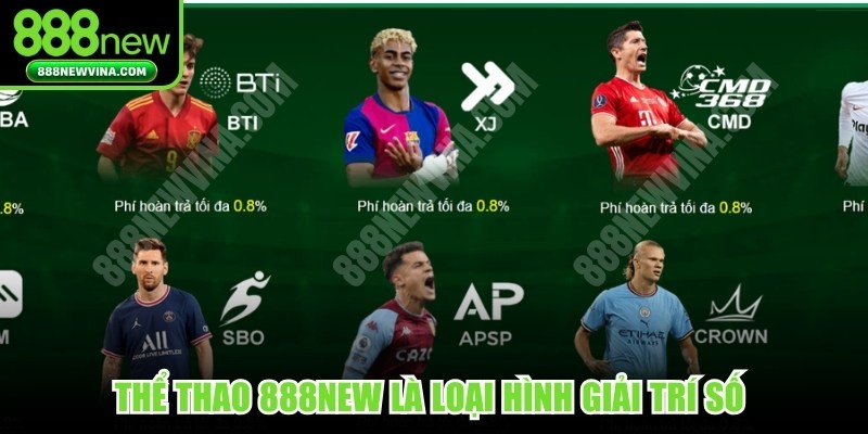 Thể thao 888NEW là loại hình giải trí số đang chiếm lĩnh thị trường