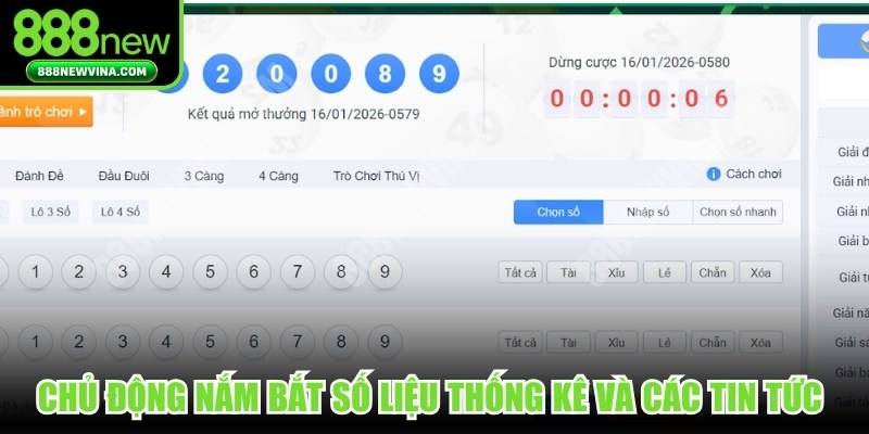 Chủ động nắm bắt số liệu thống kê và các tin tức mới nhất